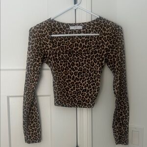 Gaze Leopard Print Top